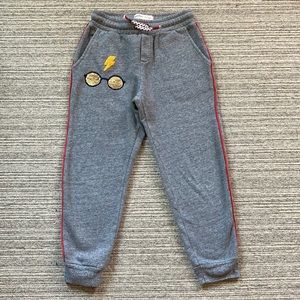 Mini Boden ⚡️ Harry Potter Sweatpants with Sequin Color-shift Glasses!! Size 7‼️